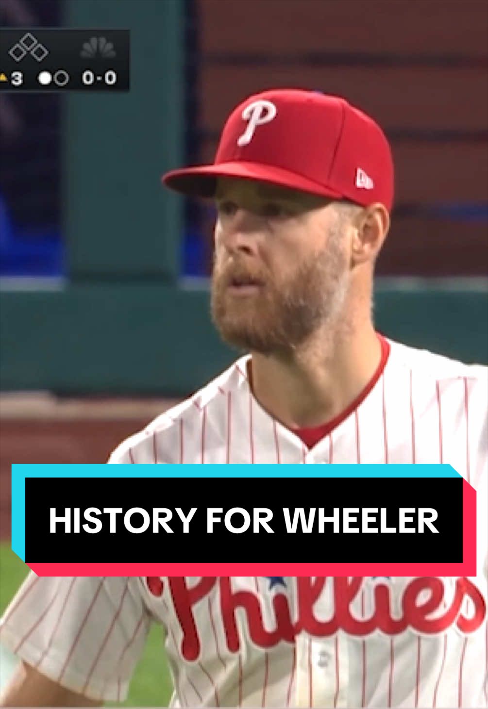 Zack Wheeler sets a Phillies franchise record with 7 straight strikeouts to start a game!