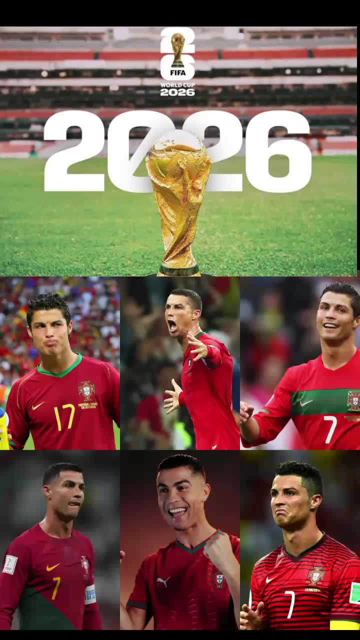 Cristiano Ronaldo 6x World Cup 