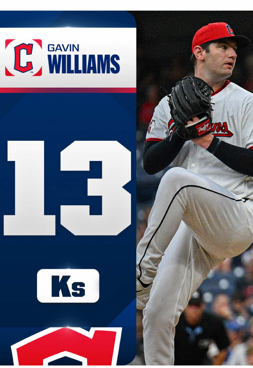 A baker's dozen Ks in a strong start for Gavin Williams 💪