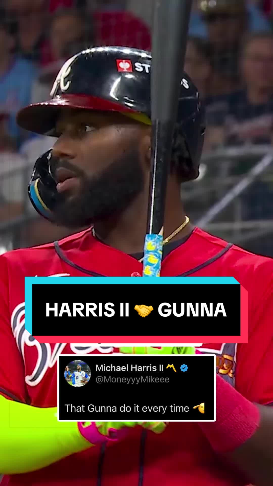 Michael Harris II was vibing to 'Met Gala' by Gunna before crushing a 3-run home run!