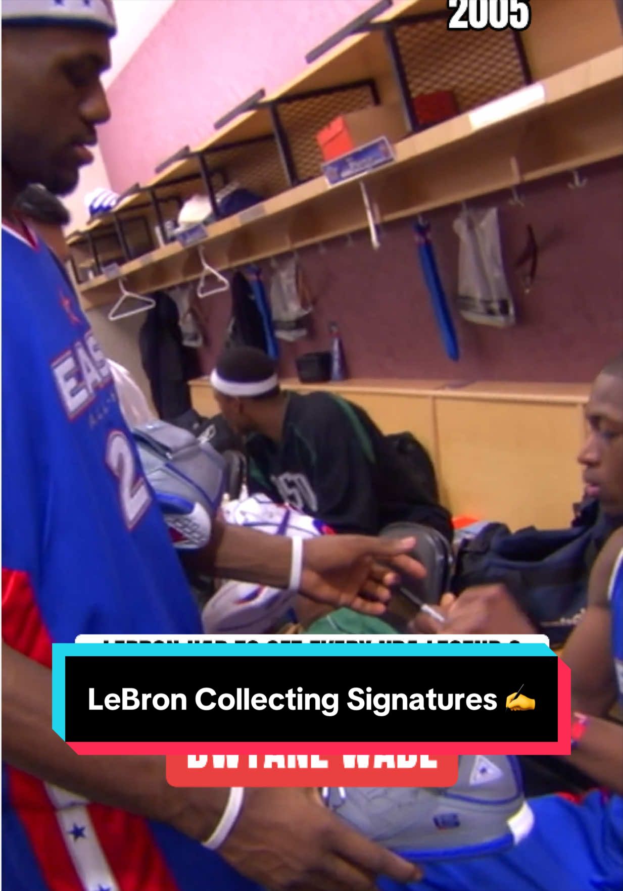 LeBron was collecting signatures in his first 