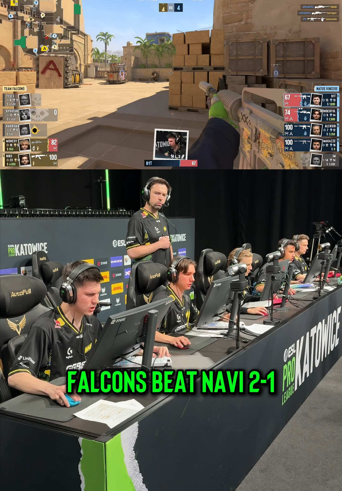 What a battle! @Falcons Esports beat NAVI 2-1 🔥 