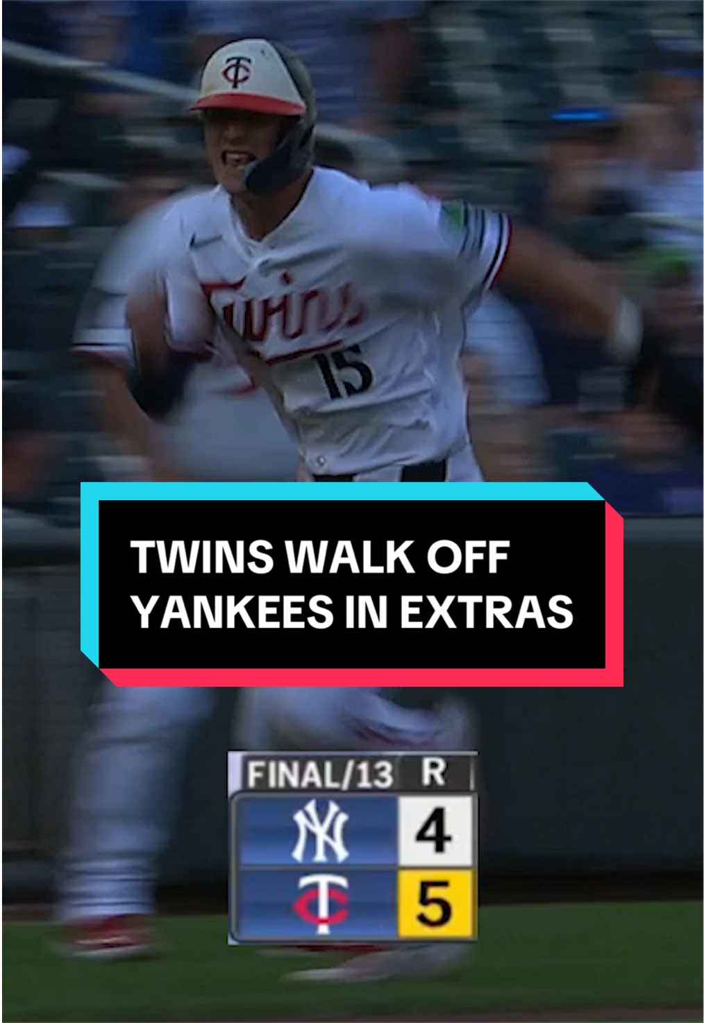 Thirteen innings of baseball in Minnesota end with a walk-off hit from Victor Caratini!
