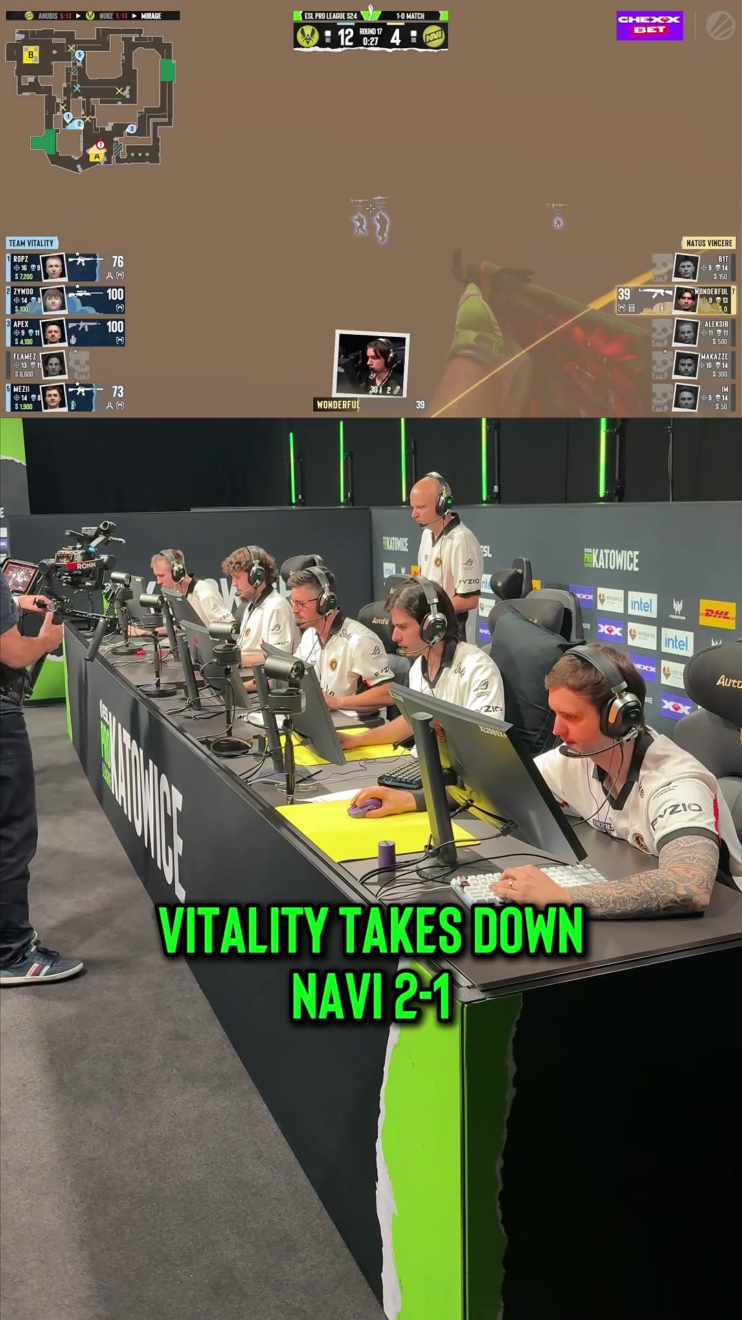 @TeamVitality takes down NAVI 2-1 at ESL Pro League 👀 
