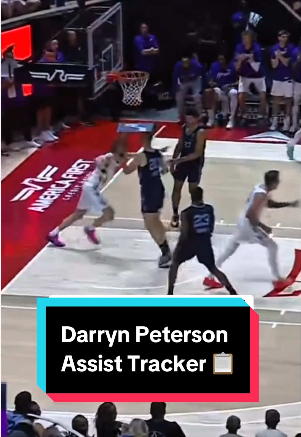 Darryn Peterson with an impressive performance securing a double-double (25 pts | 12 ast) and a WIN for the @Utah Jazz 🎶 