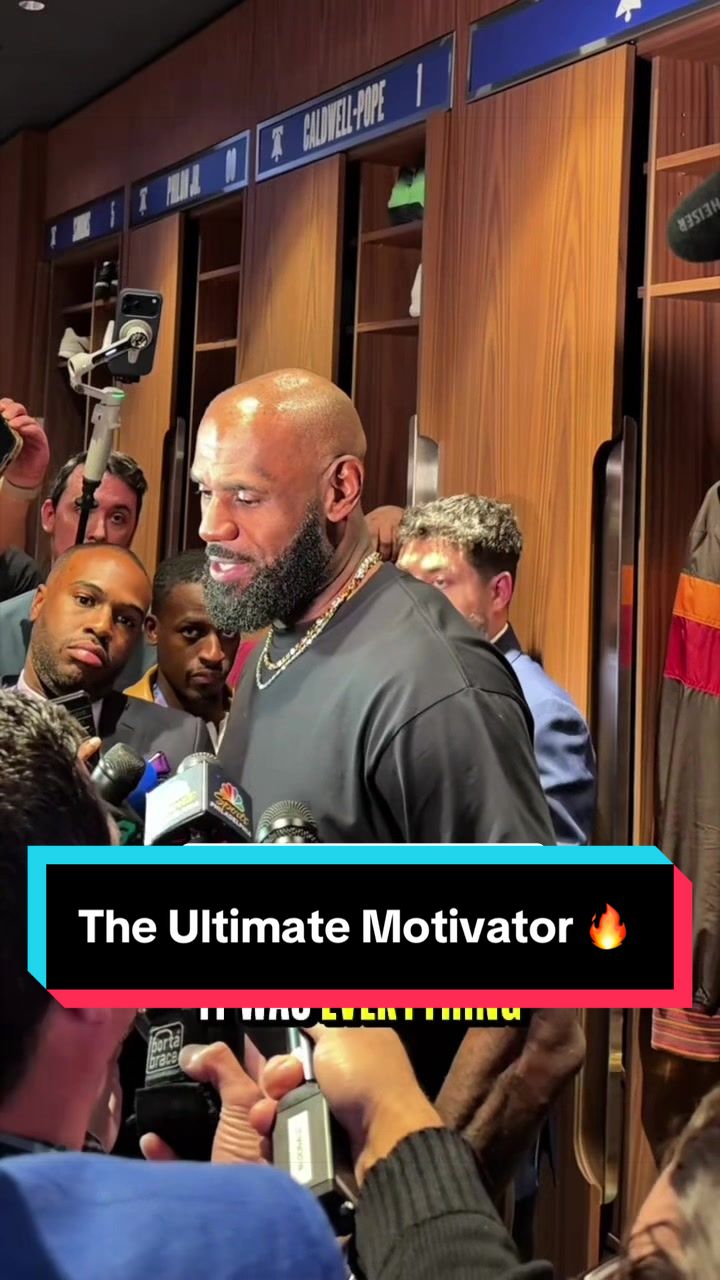 The ultimate motivation for LeBron 👑 🔥 