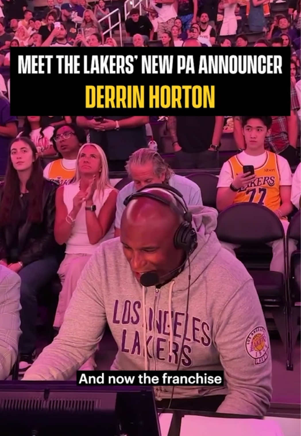 Lakers fans, meet Derrin Horton 🎙️