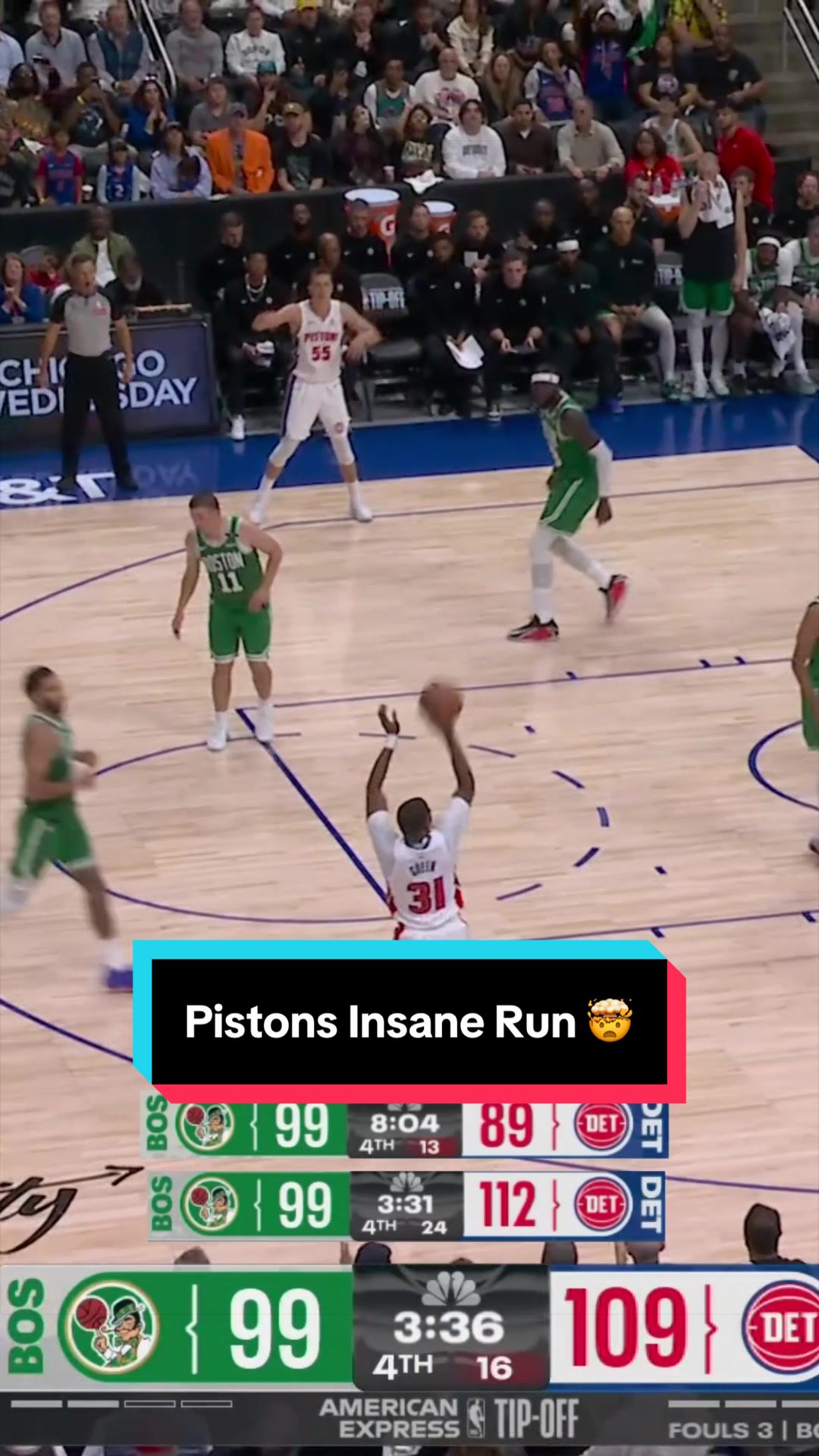 INSANE RUN FROM THE @Detroit Pistons 🤯 