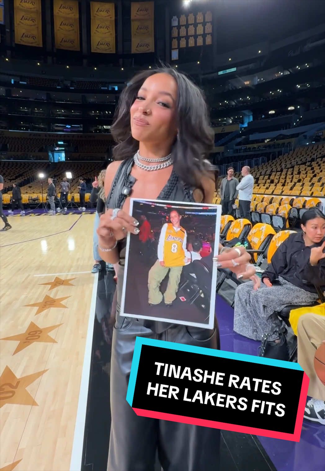 Tinashe’s Lakers fits? 10/10 💜 