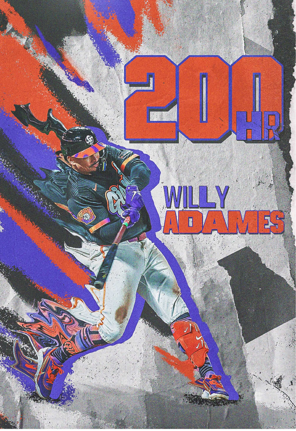 Willy Adames hits home run No. 20 on the season and No. 200 in his career!