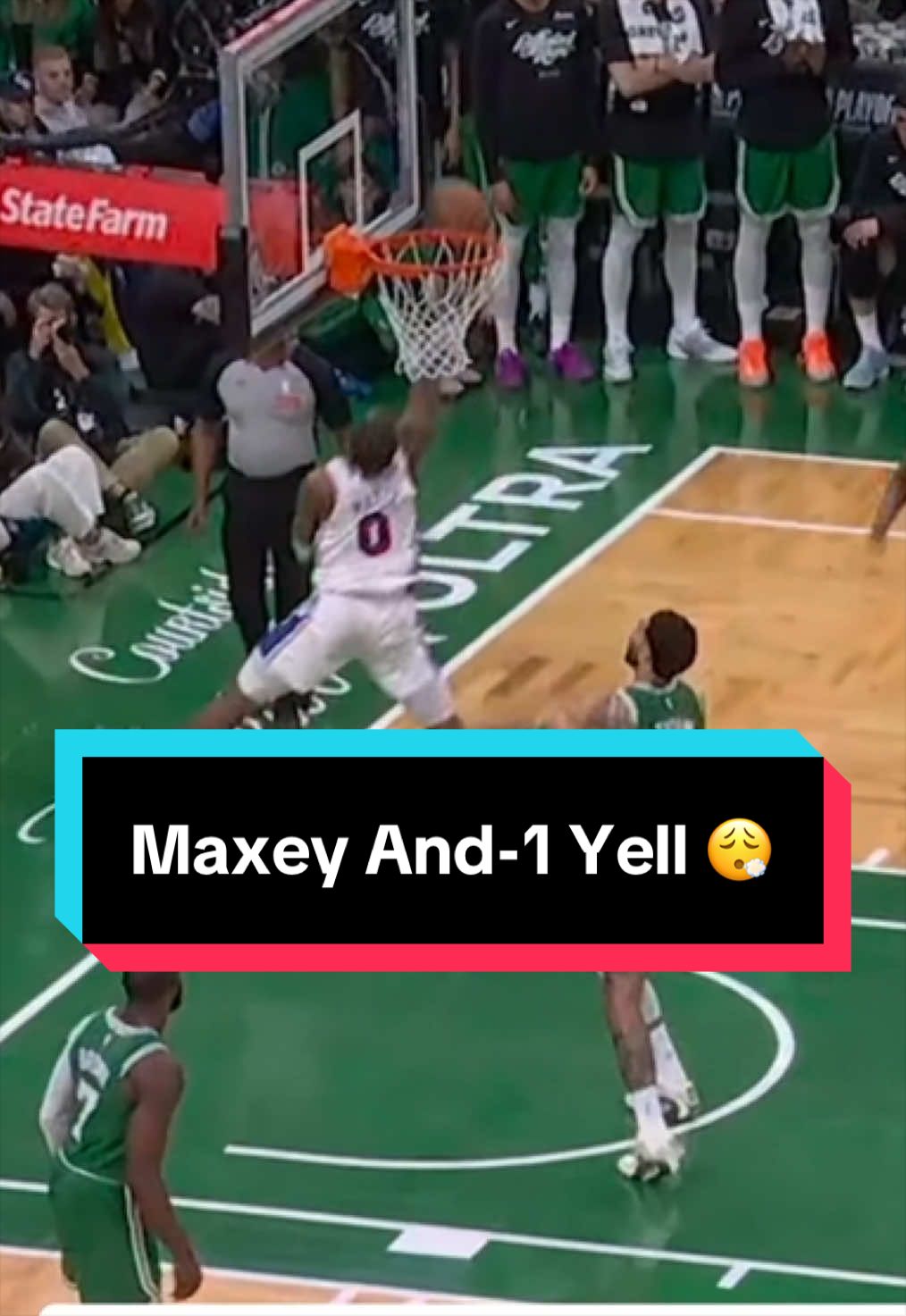 Tyrese Maxey was hype for this AND-1 ‼️😮‍💨 