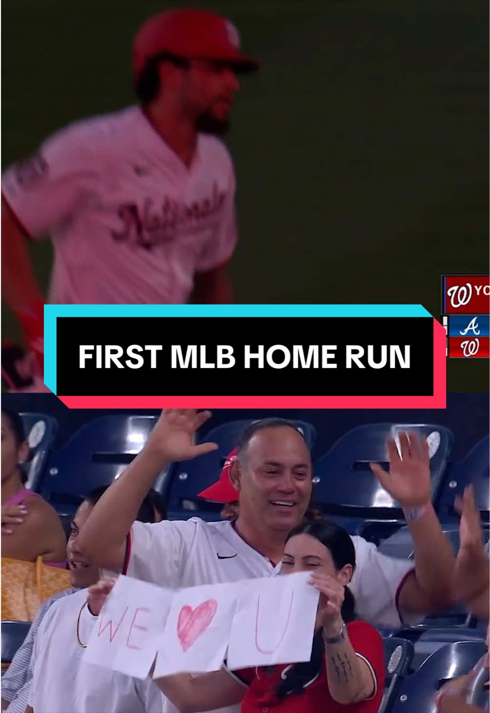 Yohandy Morales' first Major League hit is a home run … and his family is so proud!