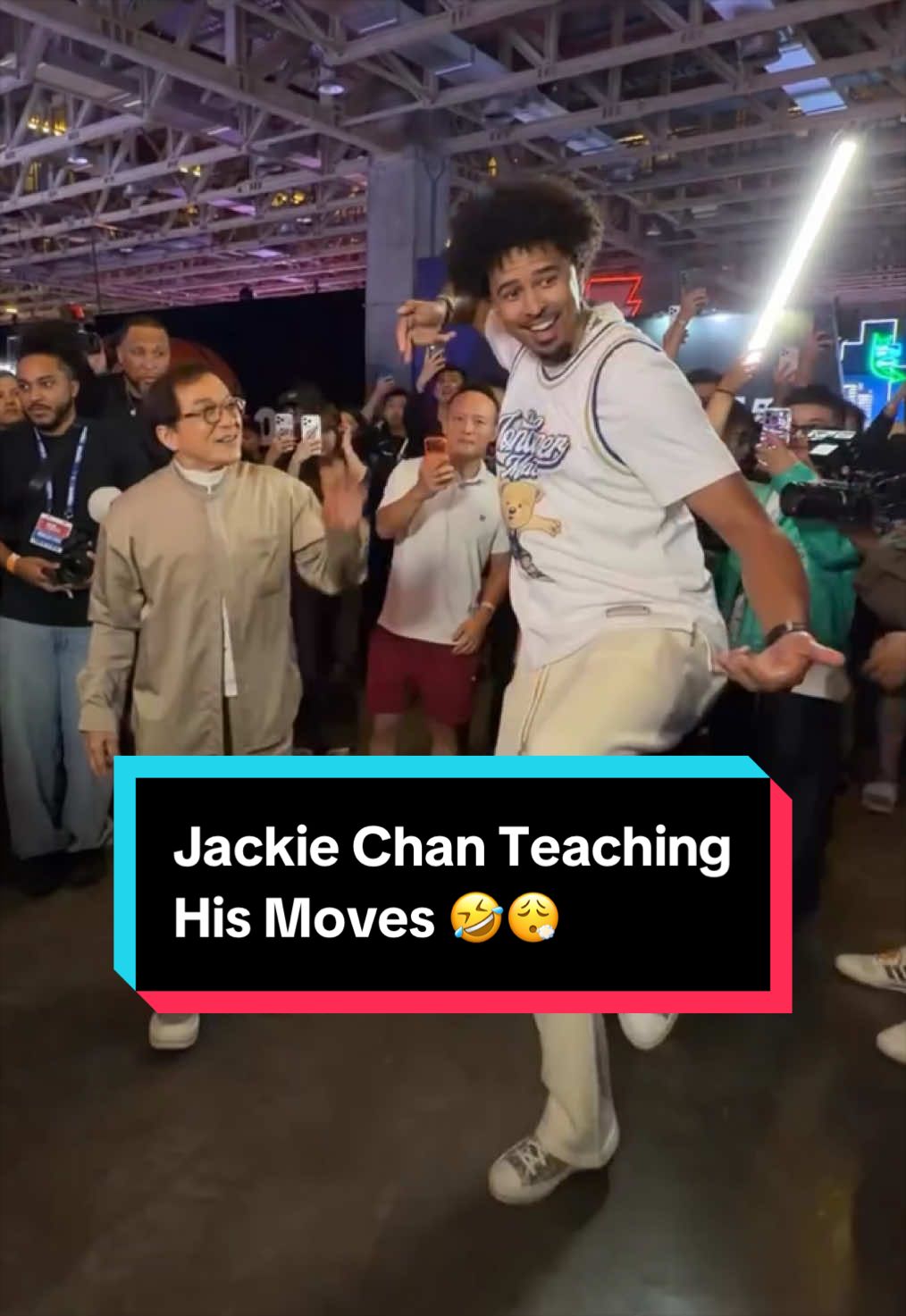 Jackie Chan showing off his moves 🤣🤣 