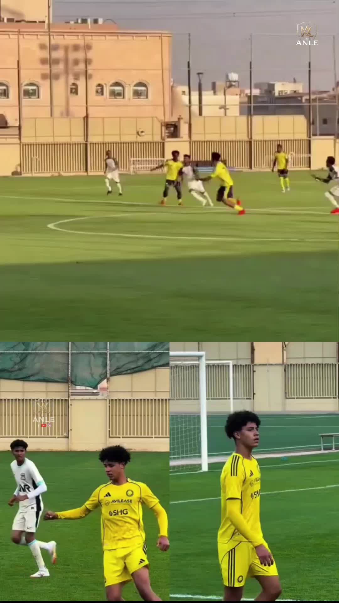 Like father, like son: Cristiano Junior scores a brace against U17 Al Ahli. 