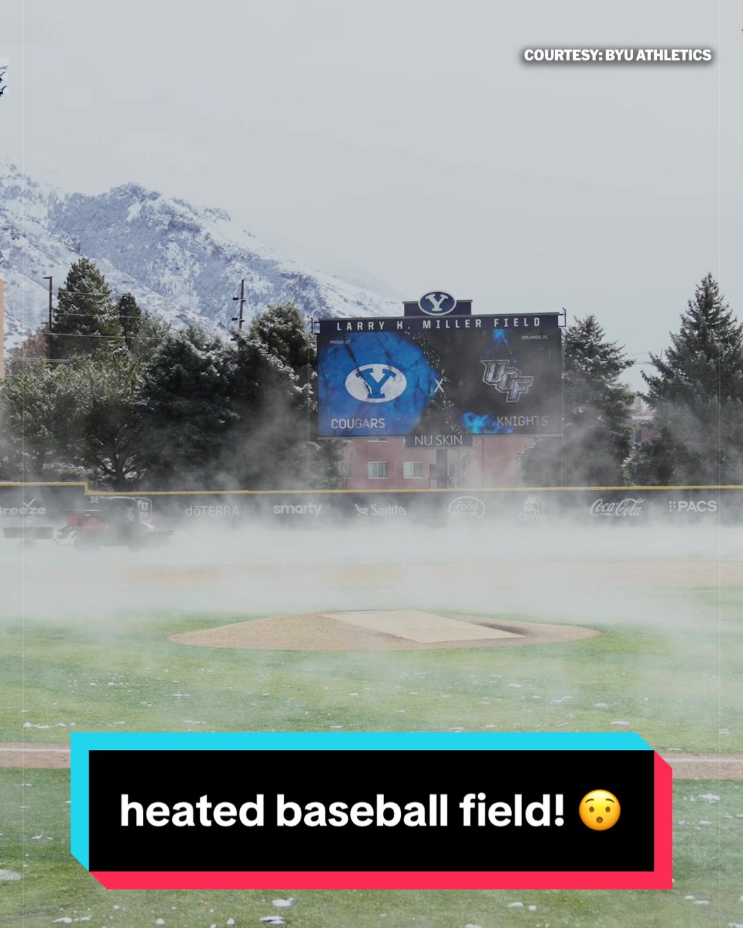 BYU’s Miller Park is the the only heated college baseball field in the country
