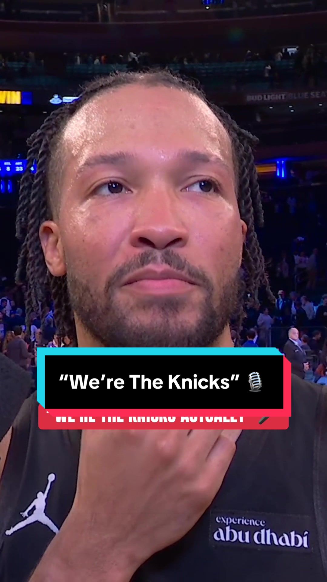 Brunson keeping it short and sweet 🔥 