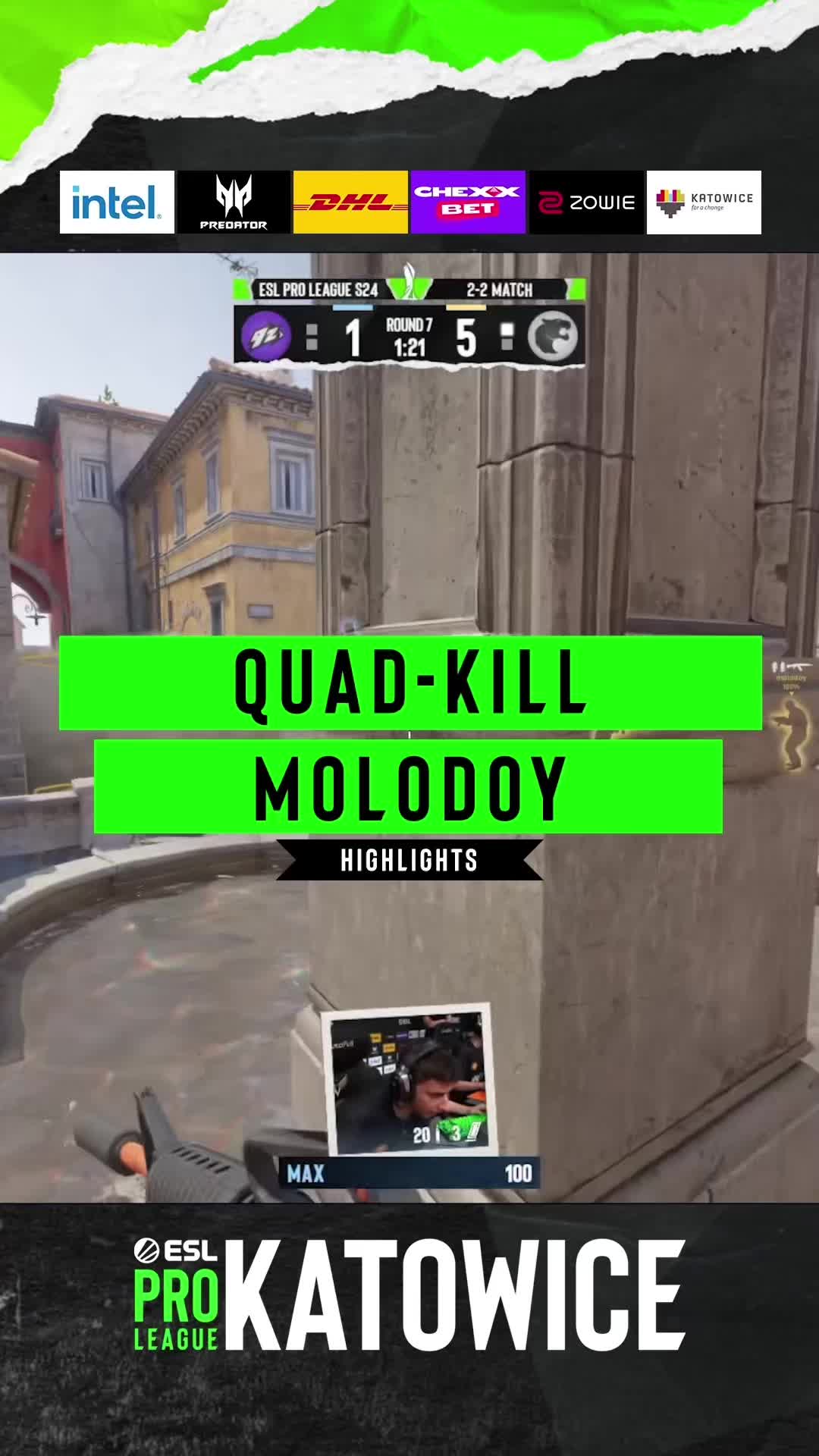molodoy with a Quad-Kill 😬 