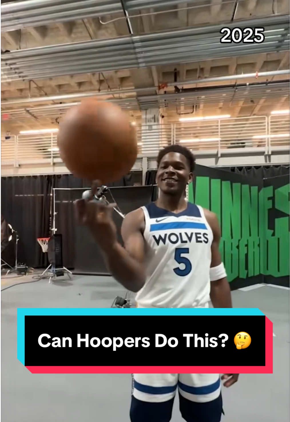 Throwback to 2025 NBA Media Day, where we asked our hoopers if they can do one very important trick…spin the ball on their finger 👀🌪️🏀 