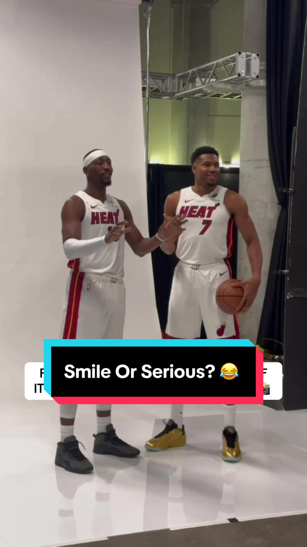 Giannis had to make sure he was on the right vibe 😂 