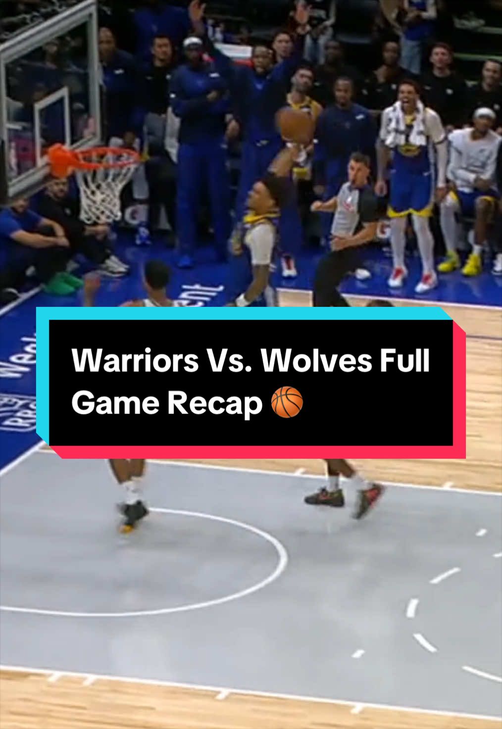 Quick rewind ⏮️. Full recap. Here’s everything from tonight @warriors vs. @Timberwolves 🏀 
