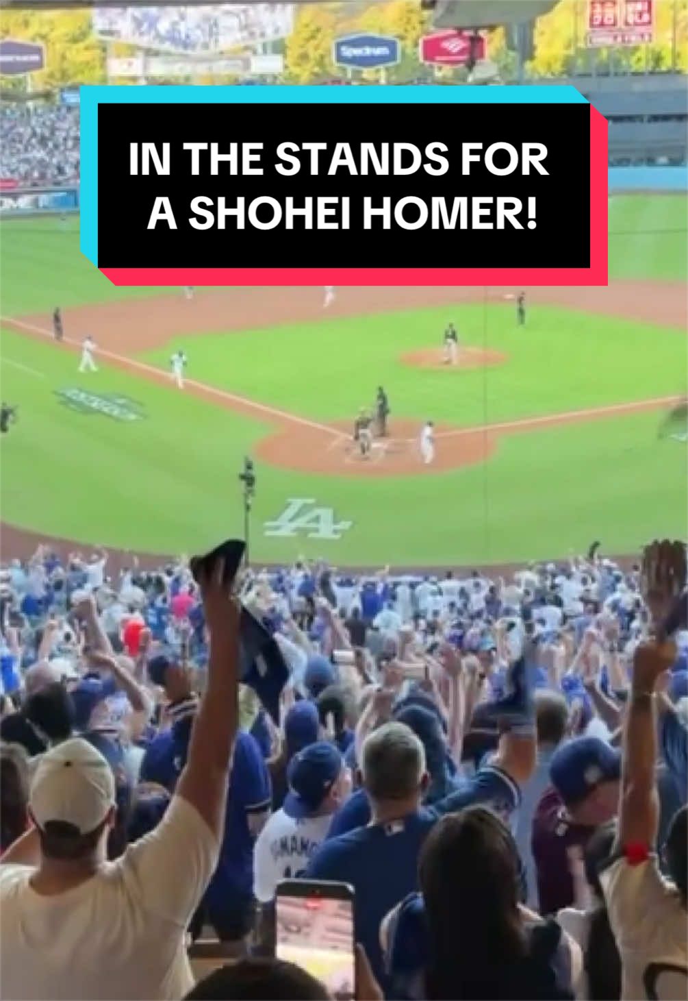 Dodgers fans enjoying the Sho 🙂‍↕️ 