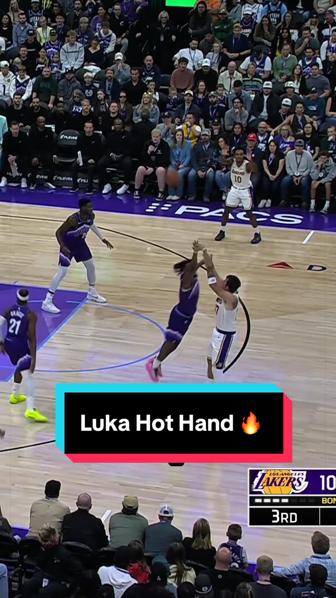 Luka was feeling it from 3️⃣ 🎯 