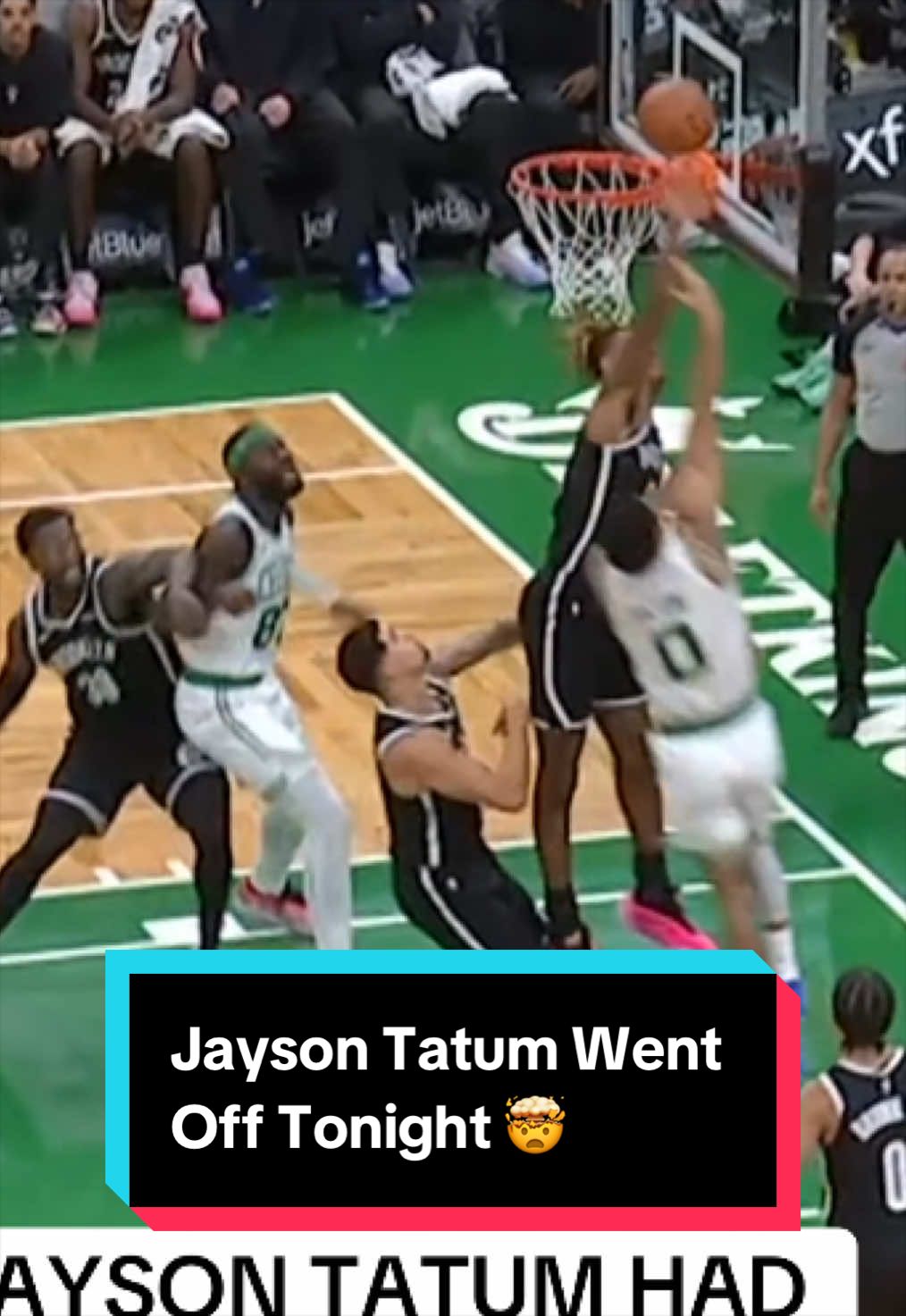 What a performance by Jayson Tatum! ☘️🔥 