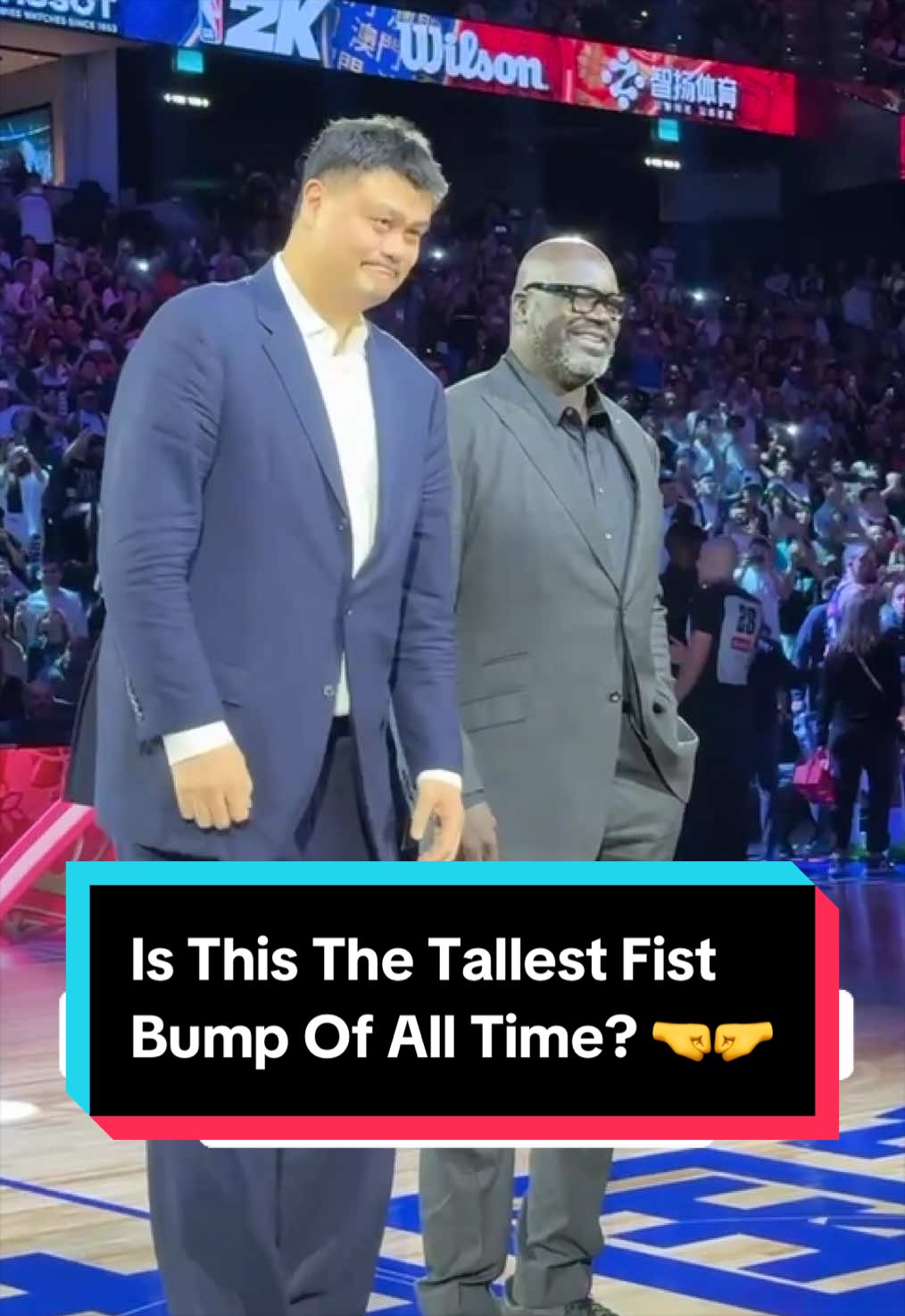 A memorable moment at NBA China Games 2025 🙌 Macao welcomed Yao Ming and Shaq last season…who will make an appearance this week?? 🇨🇳🏀 