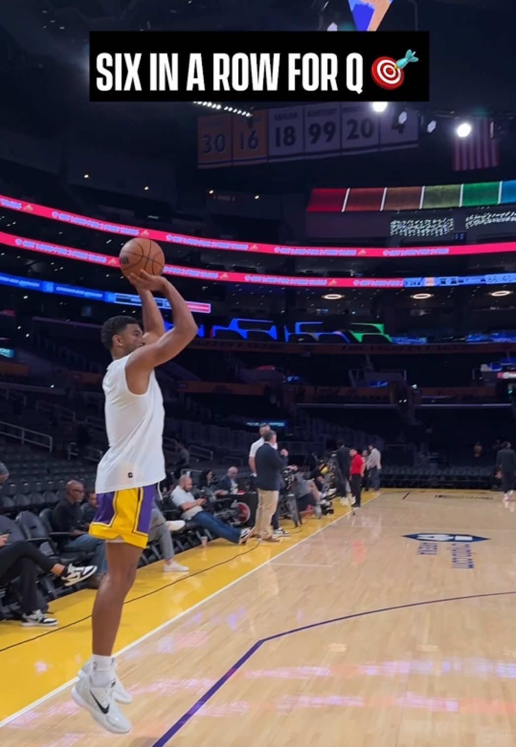 Q’s putting in work pregame 💪 