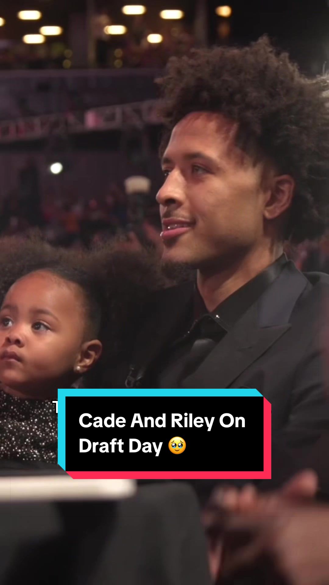 Throwback to when Riley’s dad, Cade Cunningham, got drafted No. 1 overall by the @Detroit Pistons 🥹👏 