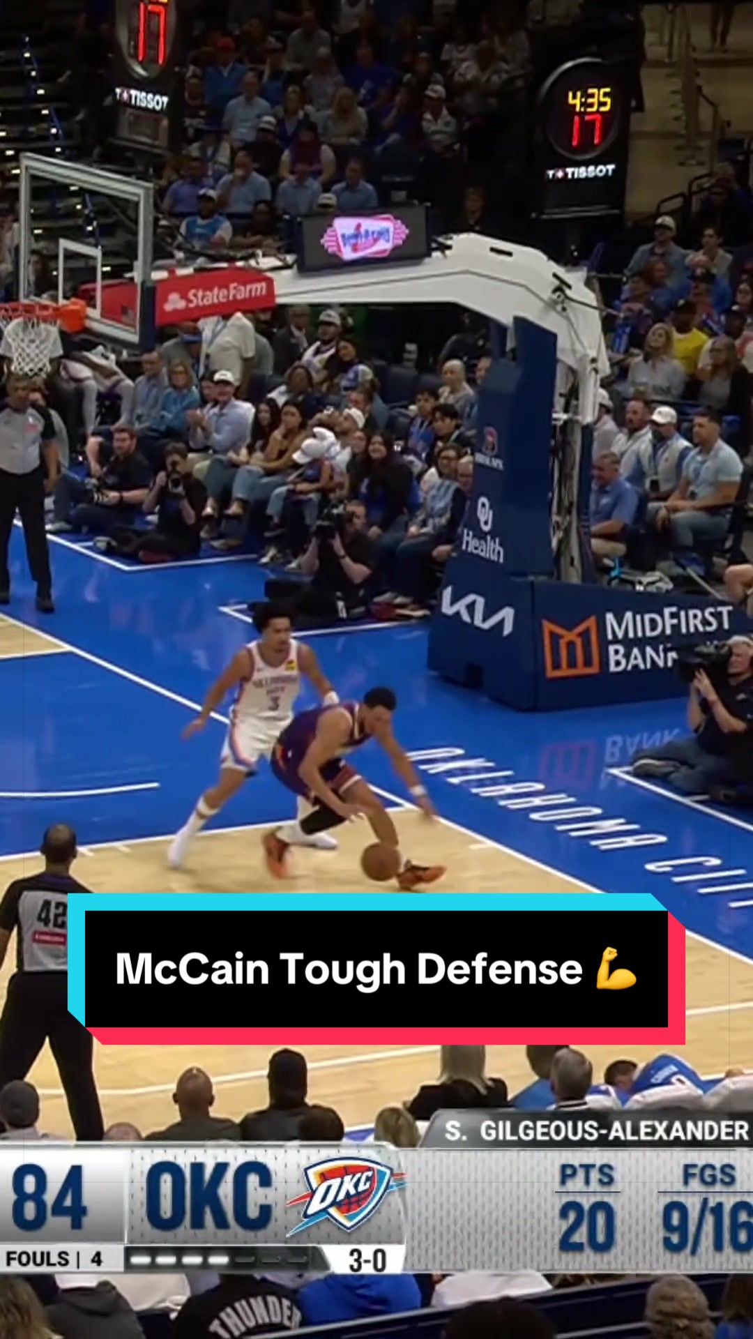 Jared McCain protects the paint 😤 