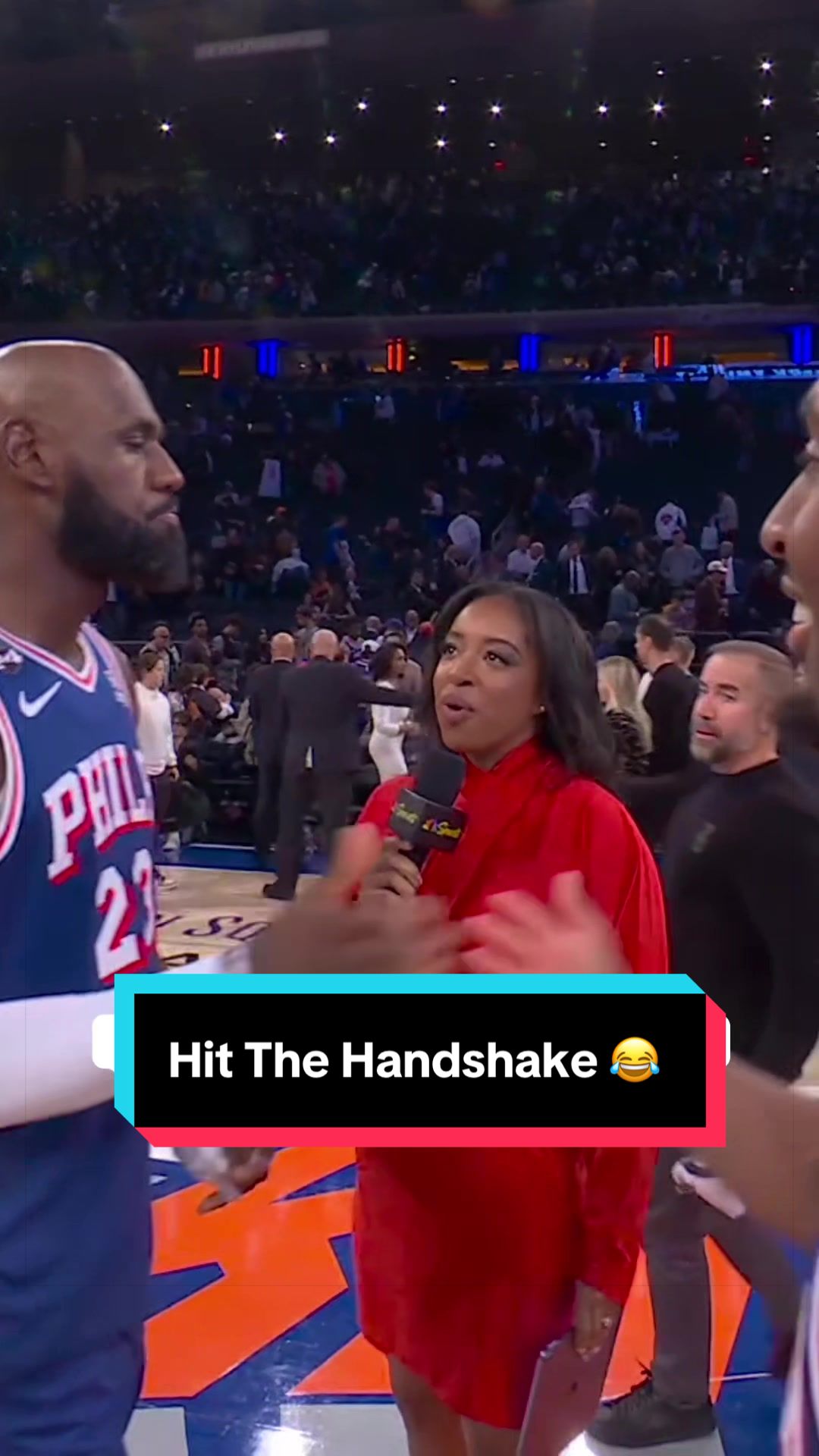 Handshake first, then interview 😂 🤝 