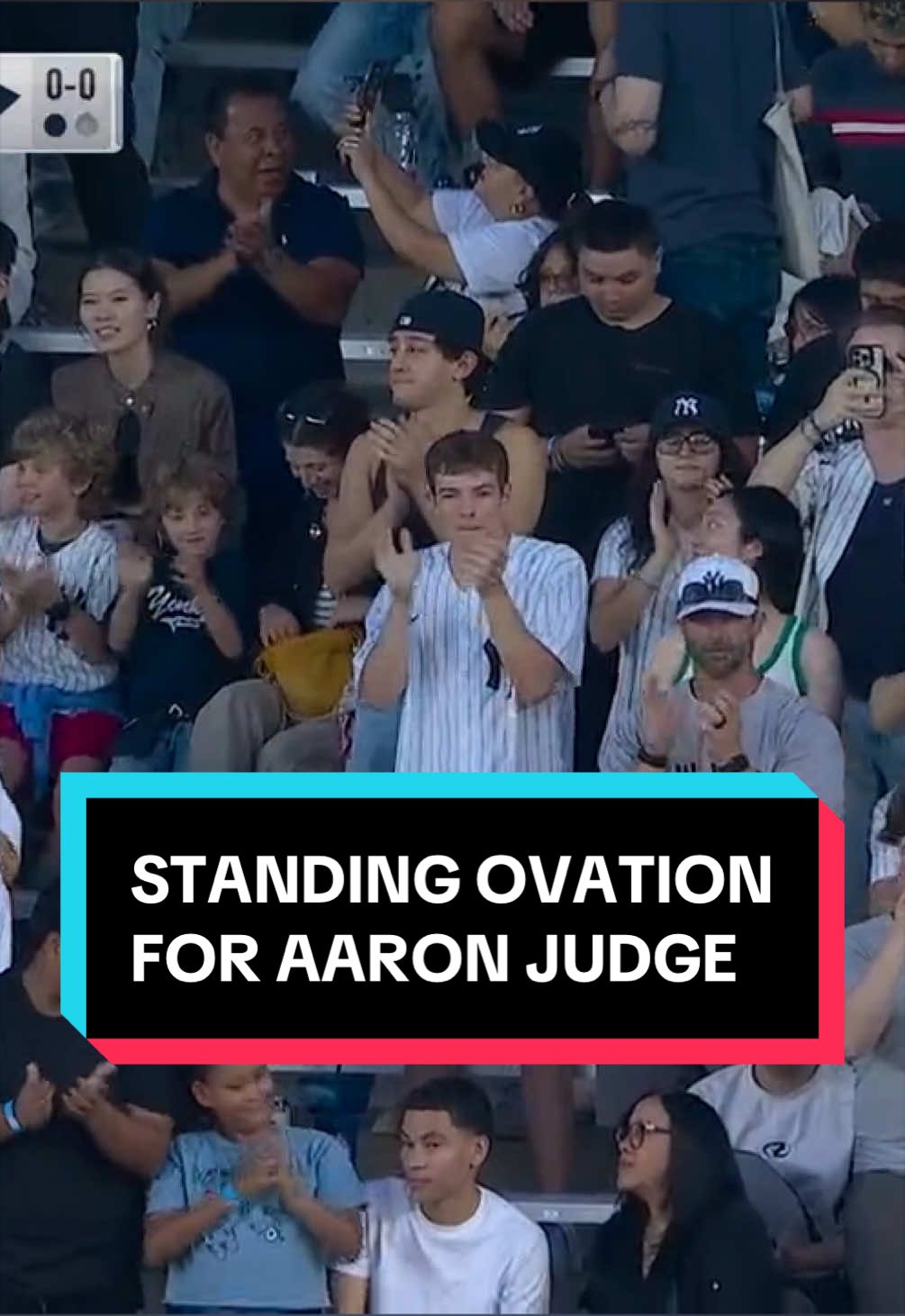 Aaron Judge steps up to the plate for the first time since returning from the 60-day injured list!
