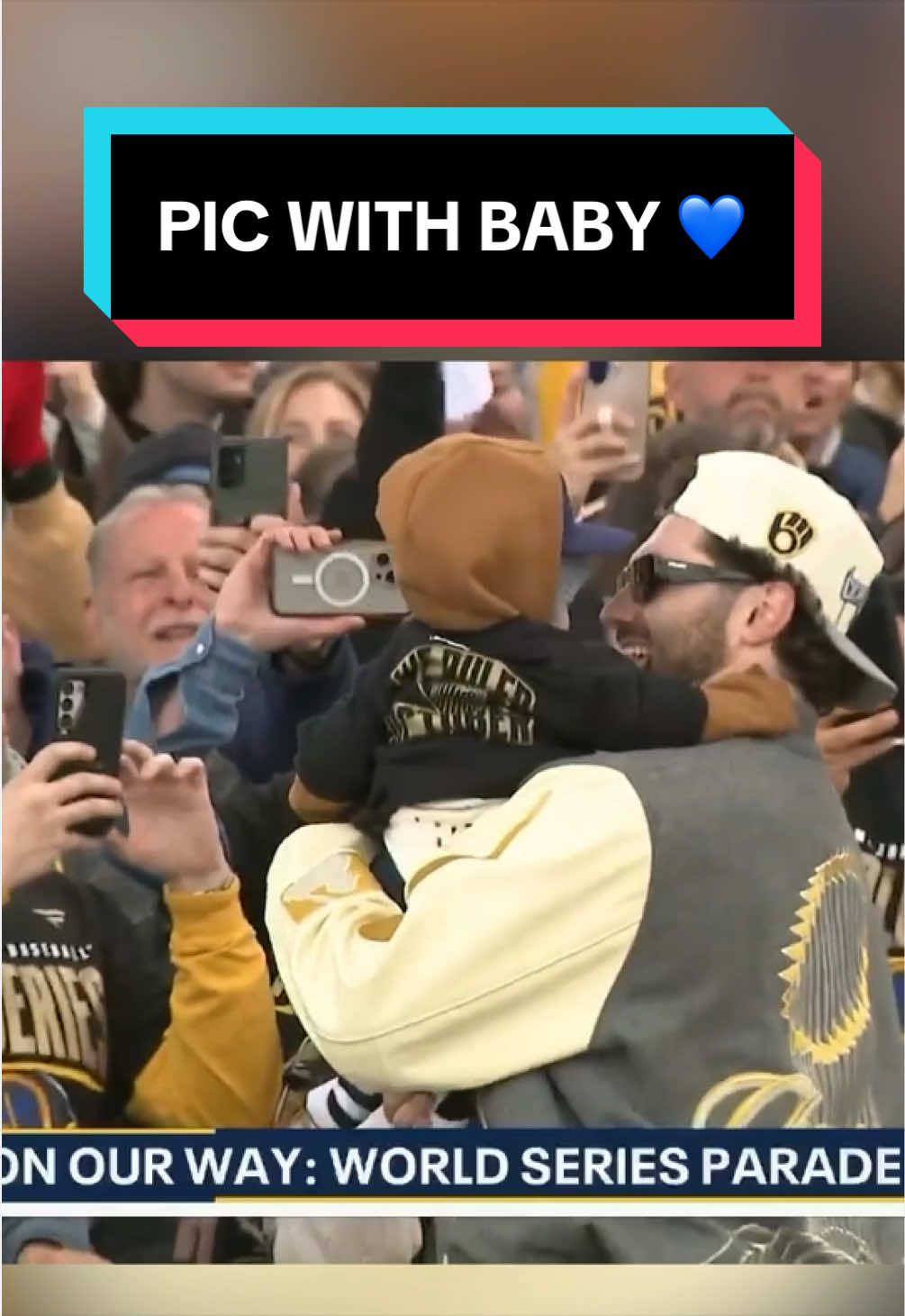 This kid is going to have one crazy story about Garrett Mitchell when they grow up 😭