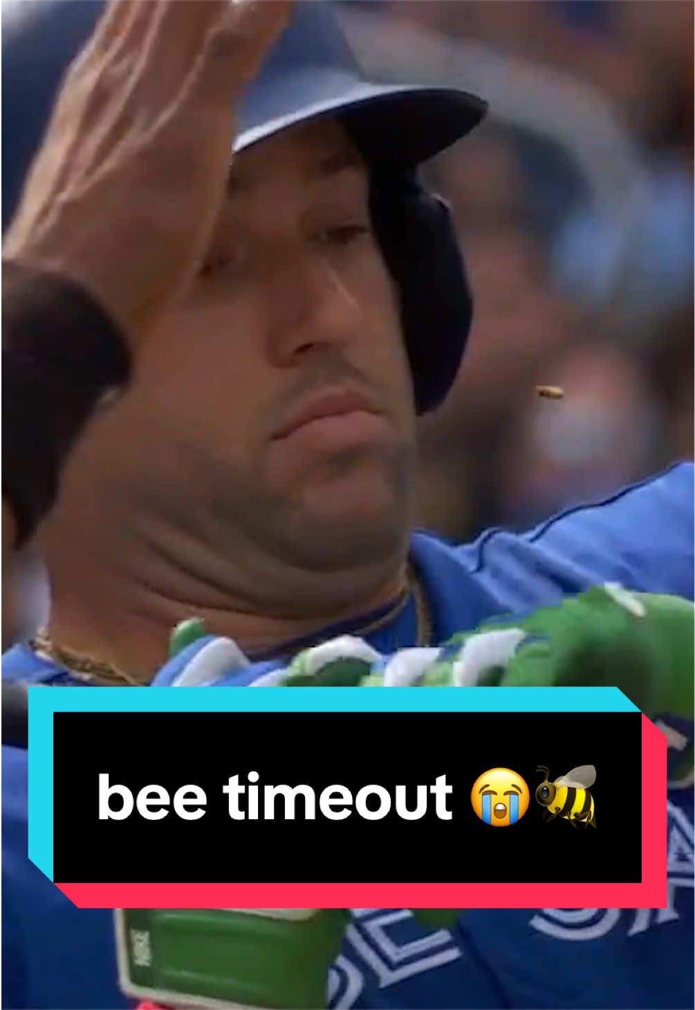 George Springer buzzed high and outside! 