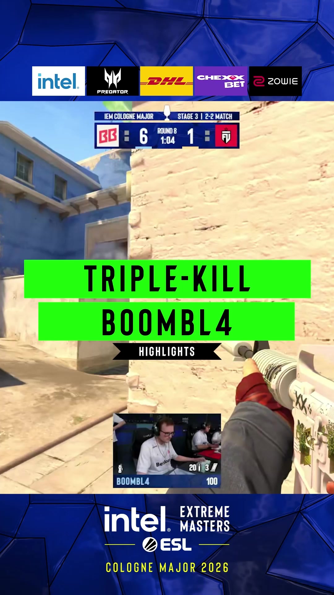 Boombl4 3-Man spraydown 😳 