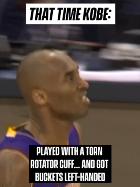 Kobe Bryant: One of one. 