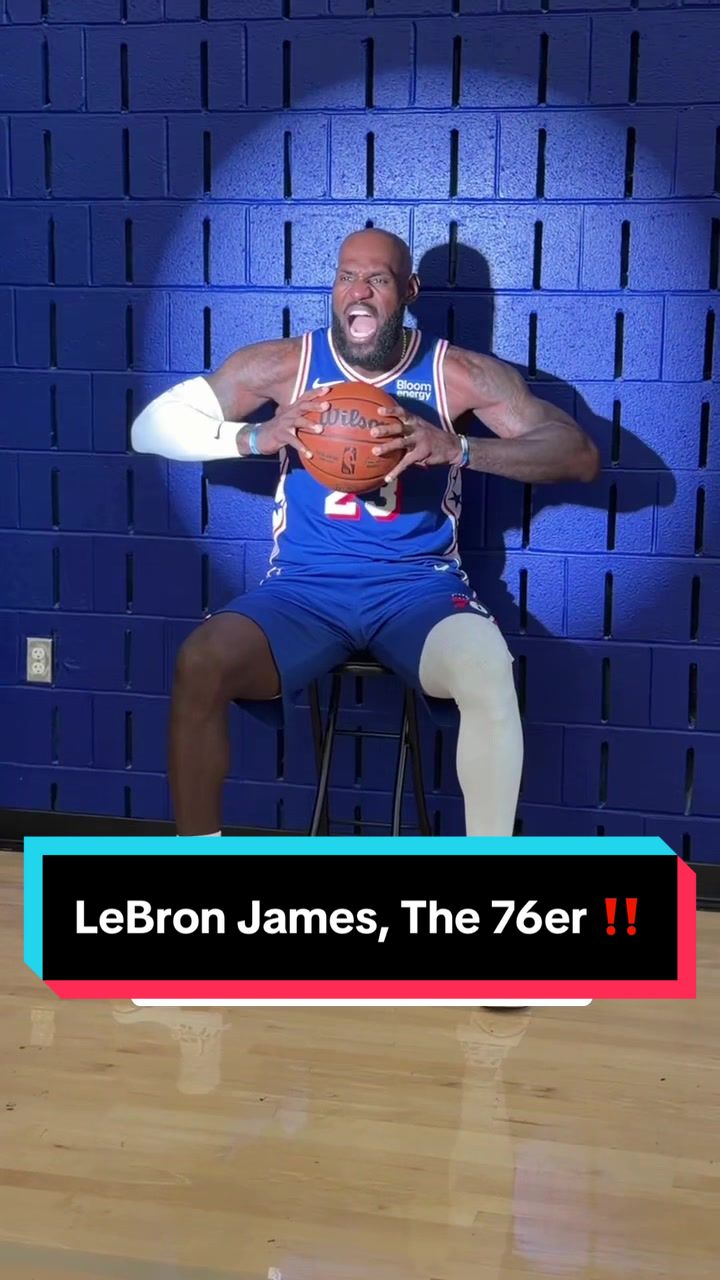 LeBron James, the Philadelphia 76er ‼️🤯 
