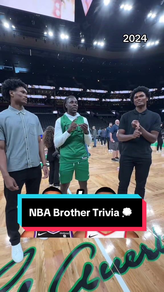 Back in 2024, Drue Holiday and the Thompson twins tried to list every set of brothers in the ‘23-‘24 season 🏀 