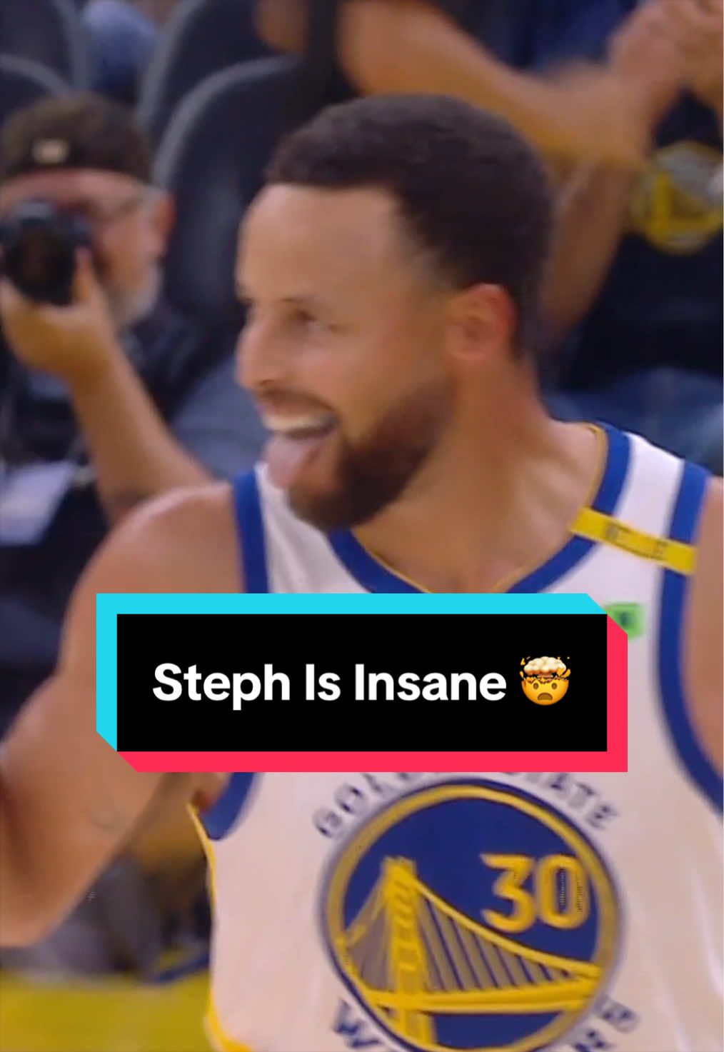 Steph got air and got fouled and still made the three 😮‍💨 