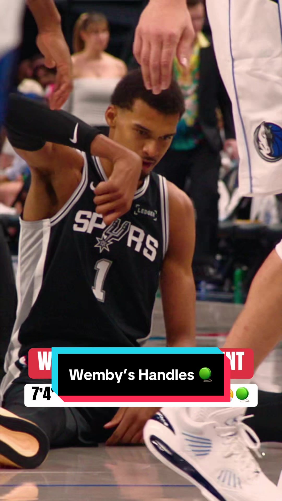 “He's 7'5" moving like a guard... It just kind of doesn't make sense." 🤯 Wemby's handles are difficult to fathom 😳 