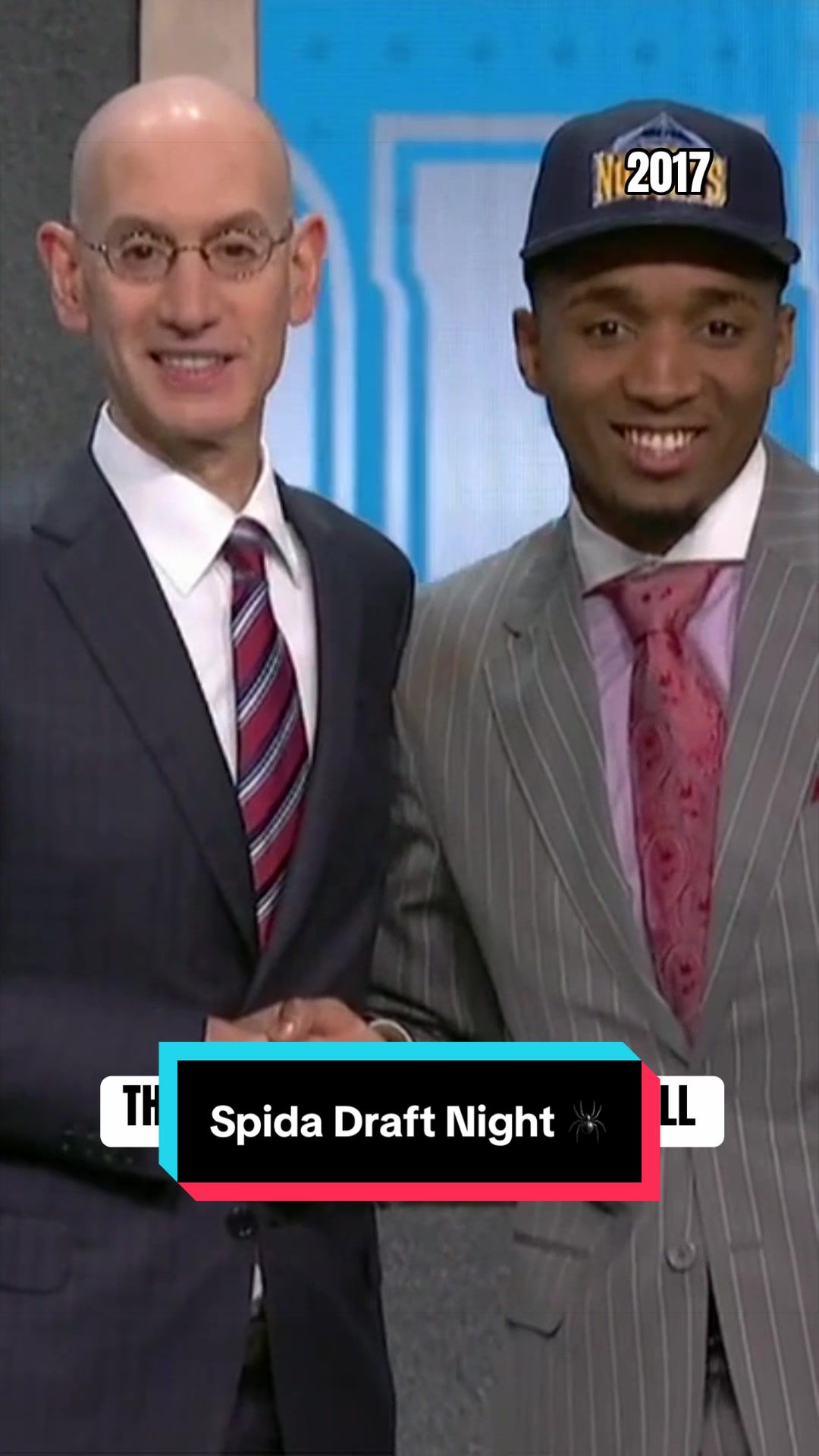 Spida was all smiles on draft night 😎 