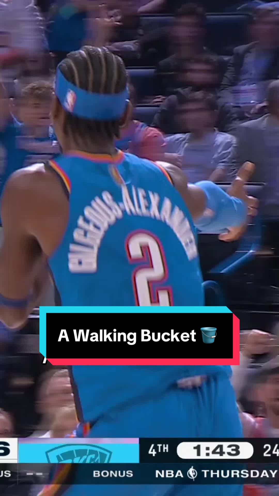 Shai can get a bucket from anywhere on the court 📜 