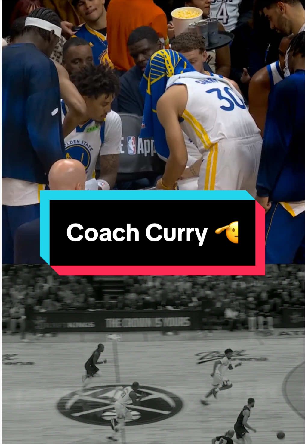 Coach Curry reporting for duty🫡 