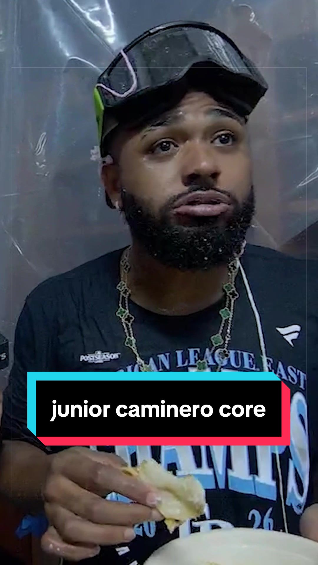one thing about Junior Caminero is that he’s gonna entertain 😭 