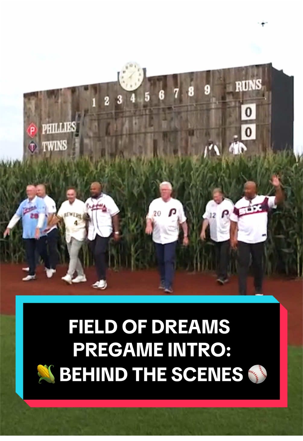 From Iowa cornfields to a global baseball stage. See how the iconic Field of Dreams pregame introduction happens 🌽⚾️ 