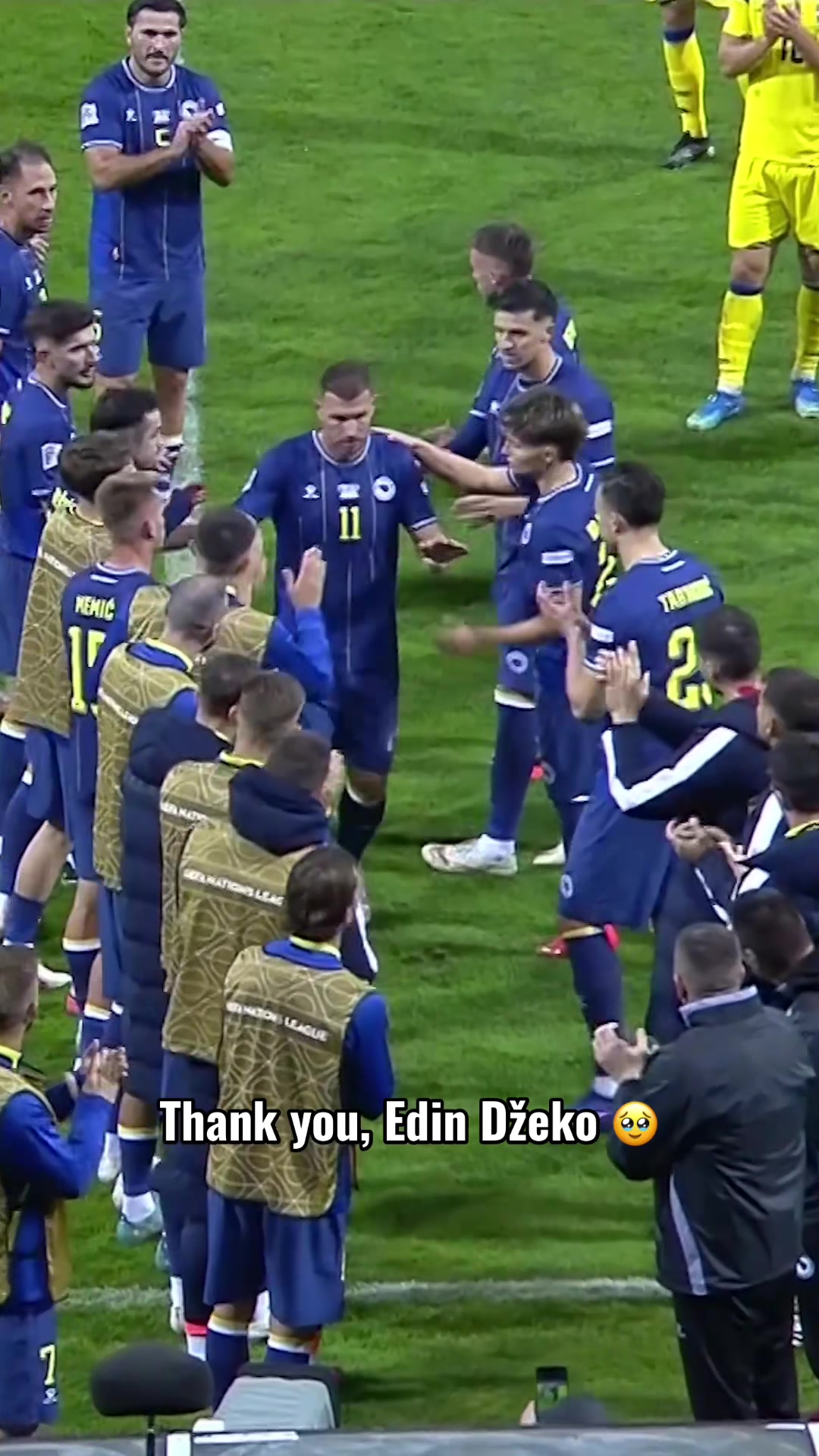 Edin Džeko's final moments as a Bosnia and Herzegovina player 👏👏