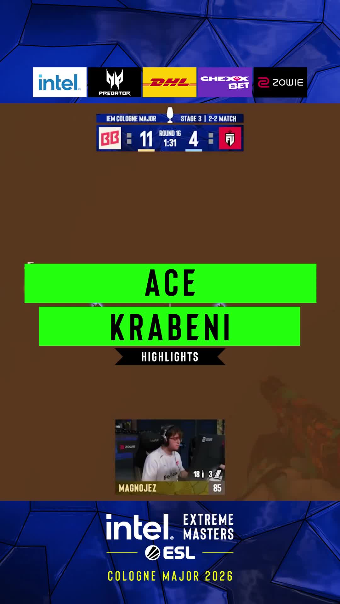 Krabeni with a clean ACE 