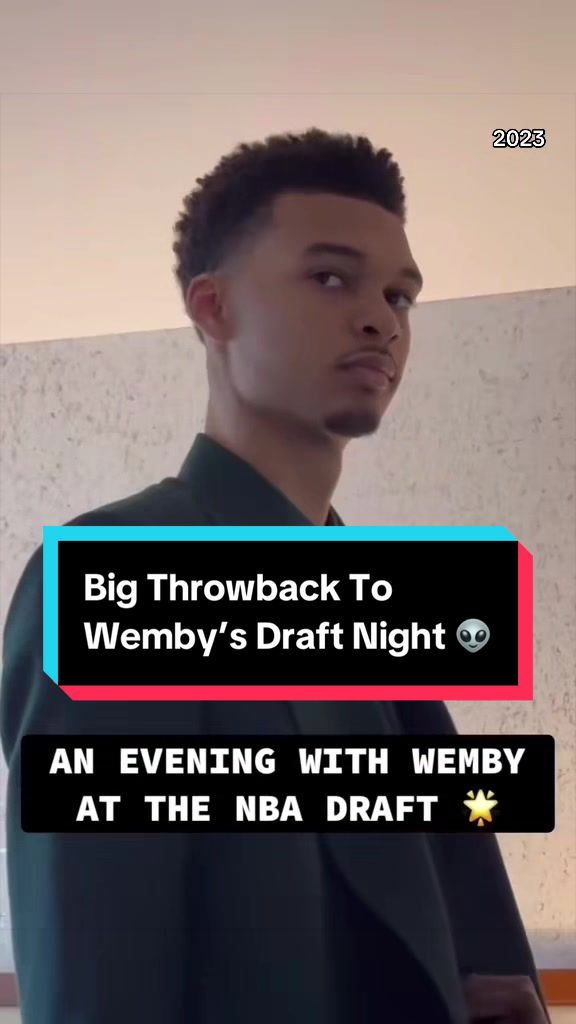 Re-live the moments before Wemby became the No. 1 pick of the 2023 NBA Draft 🎞️ 