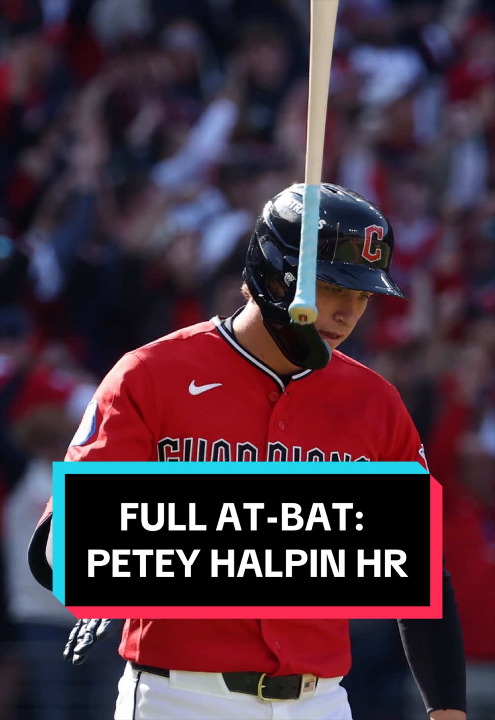 Petey Halpin CRUSHES a 2-run homer to give the Guardians the lead during Game 3 of the ALCS against the Rays 💪